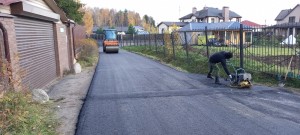 новый асфальт в поселке