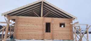 сборка дома из домокомплекта